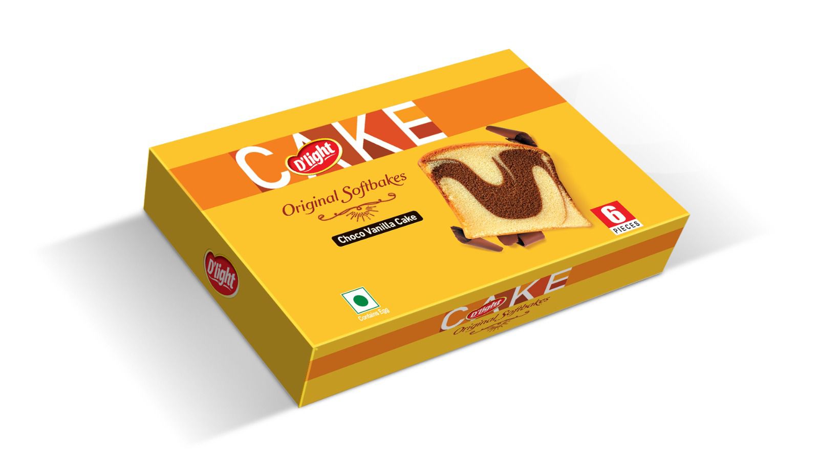 Choco Vanilla Cake Box of 6 (240g)