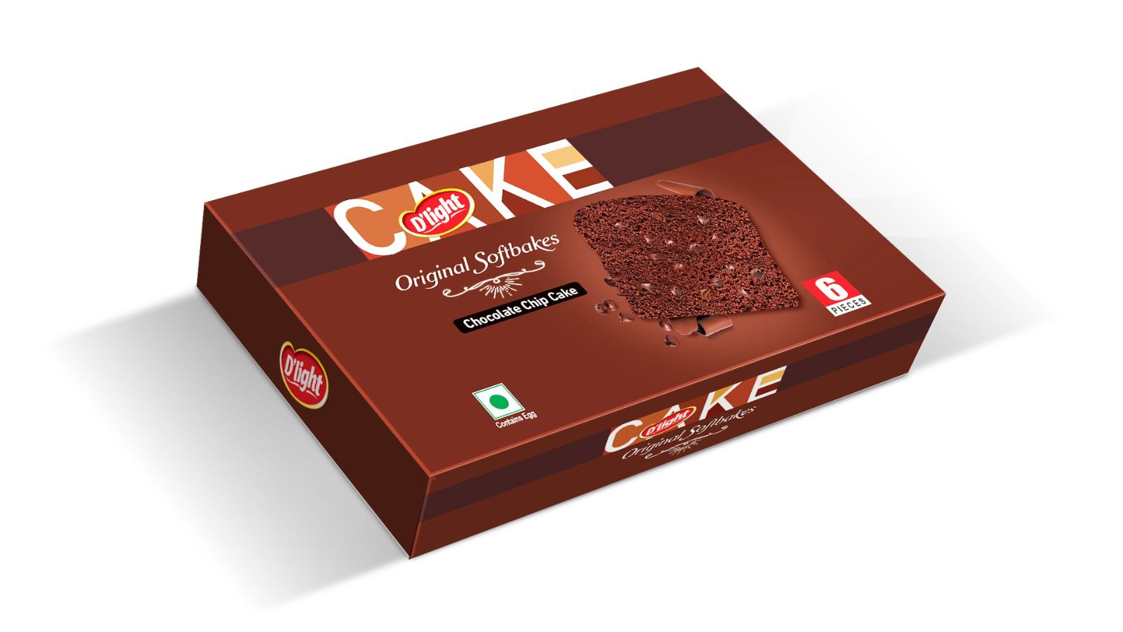 Chocolate Chip Cake Box of 6 (240g)