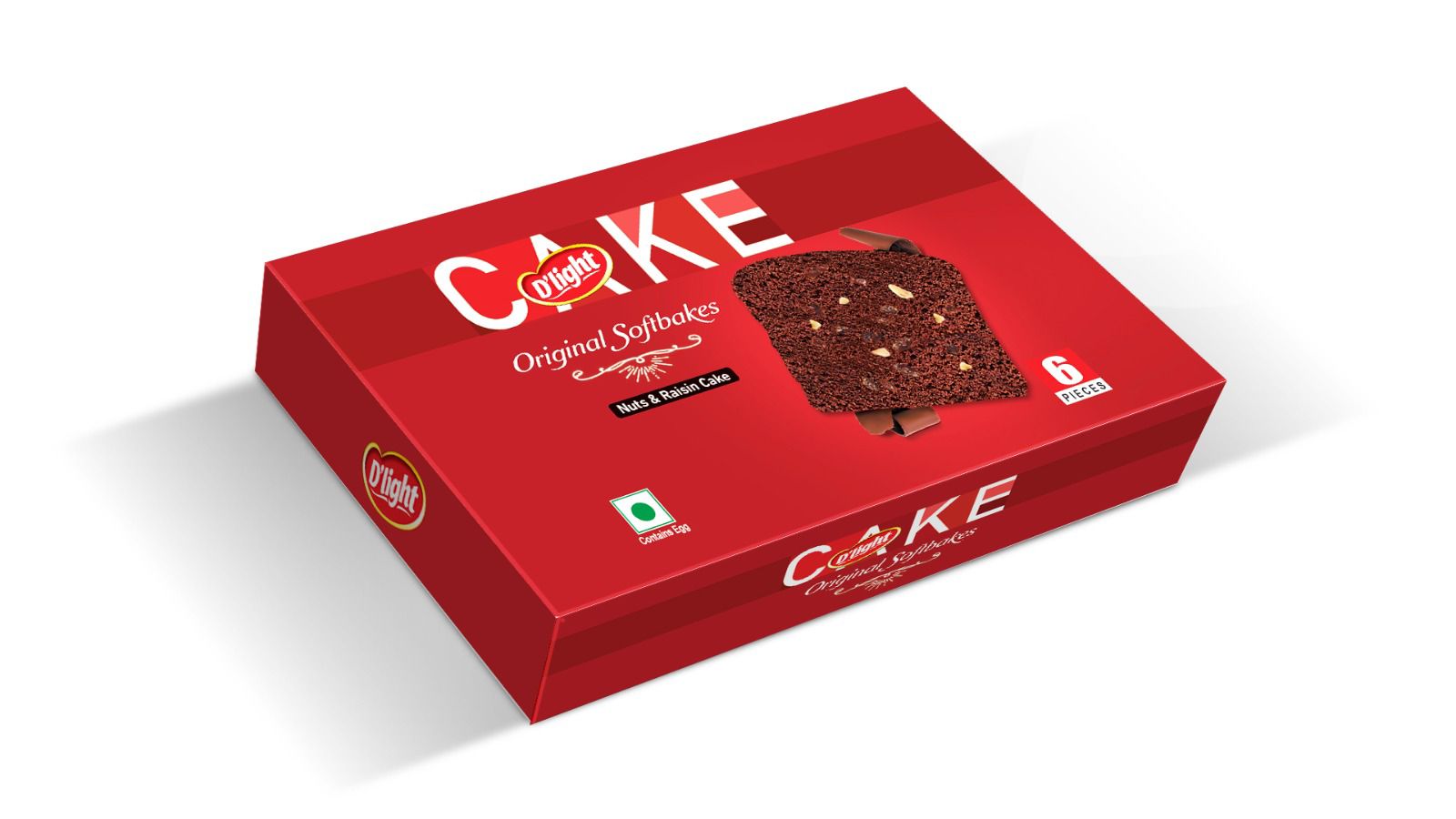 Nuts & Raisins Cake Box of 6 (240g)