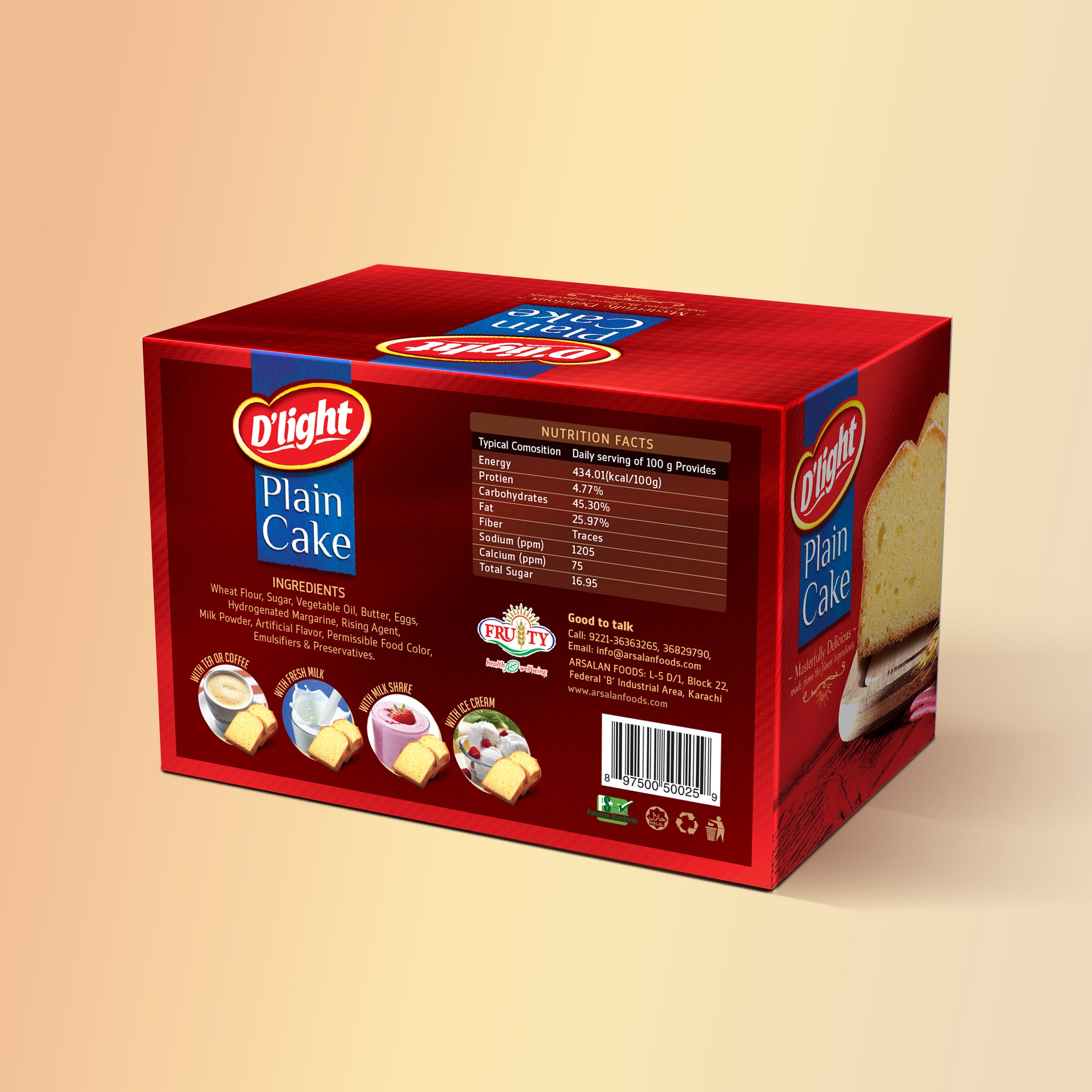 Plain Pound Cake Small (90g)